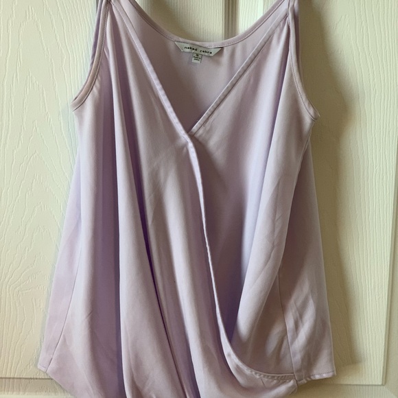 Naked Zebra Wrap Style Blouse Tank Top - Picture 3 of 5